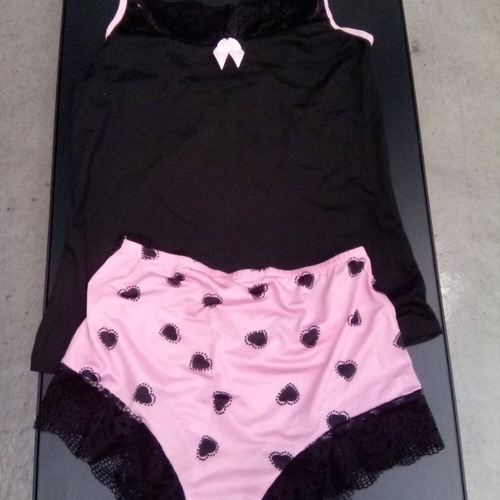 NEW! Lingerie 2  Piece Sleepwear Set, Lingerie Women's Four-Season Fashion